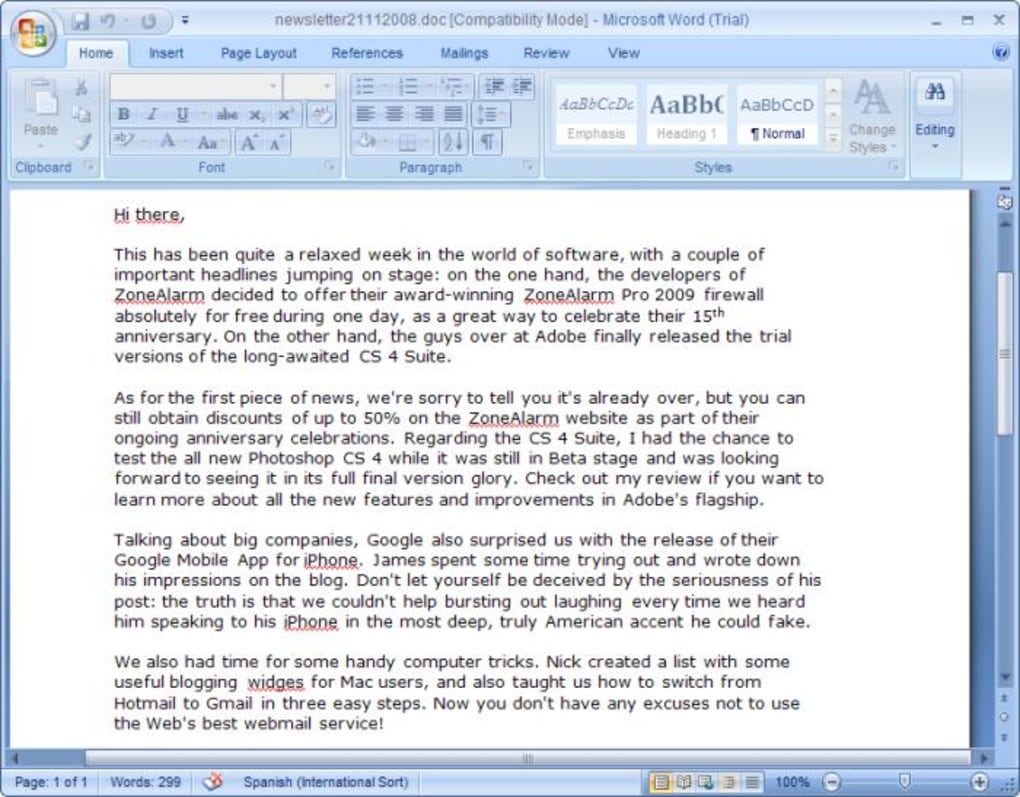 Baixar Microsoft Office Word 2007 Completo En Ingles